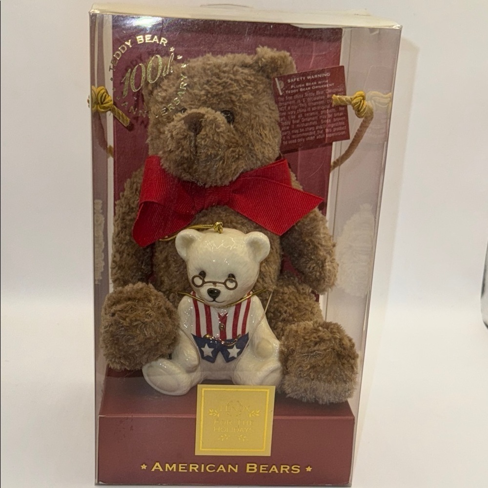 Lenox 100 Anniversary American Bears Teddy Bear Set
